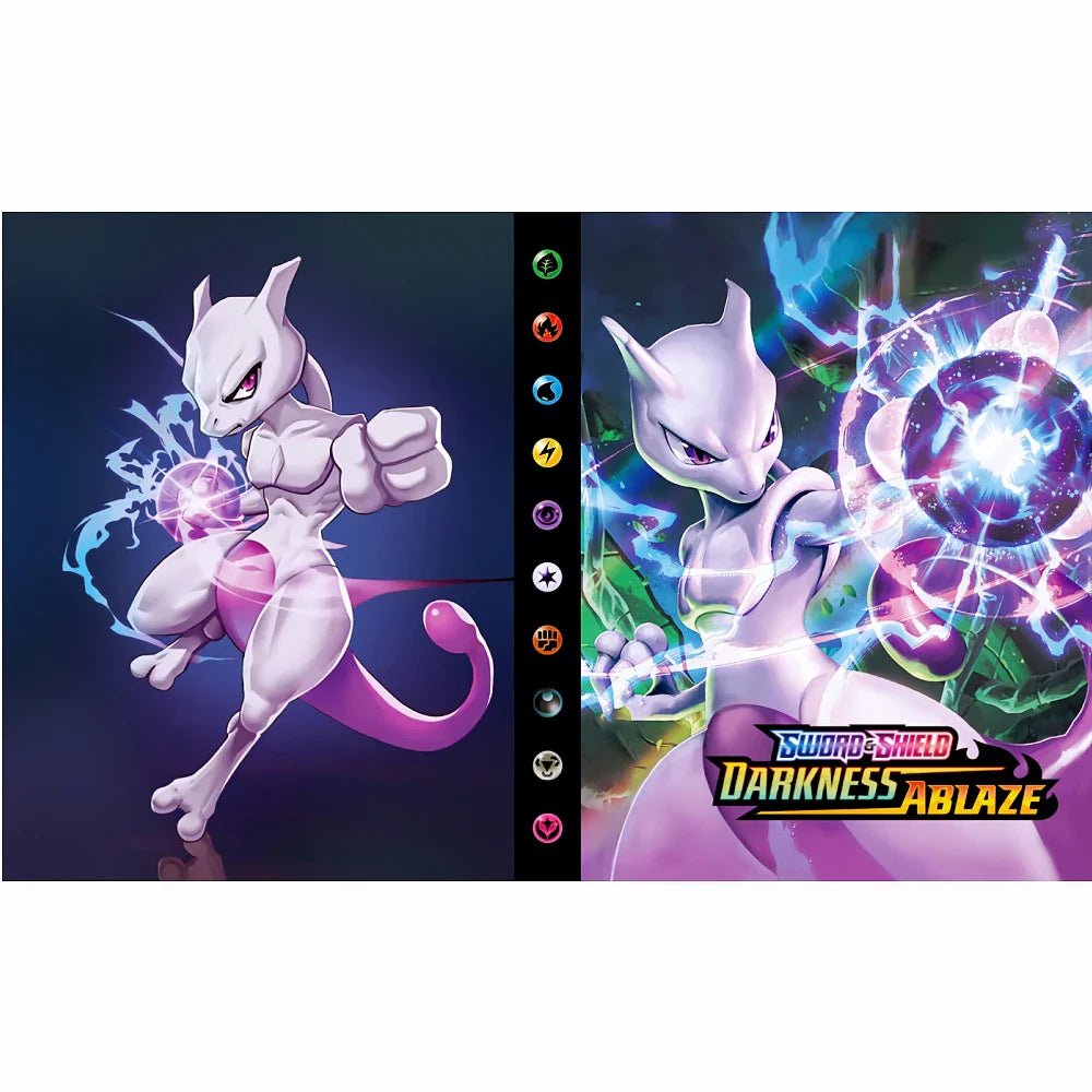 Charizard 240Pcs Card Album – Anime Card Binder for Mewtwo, Charizard & Collections, Protector Folder Gift