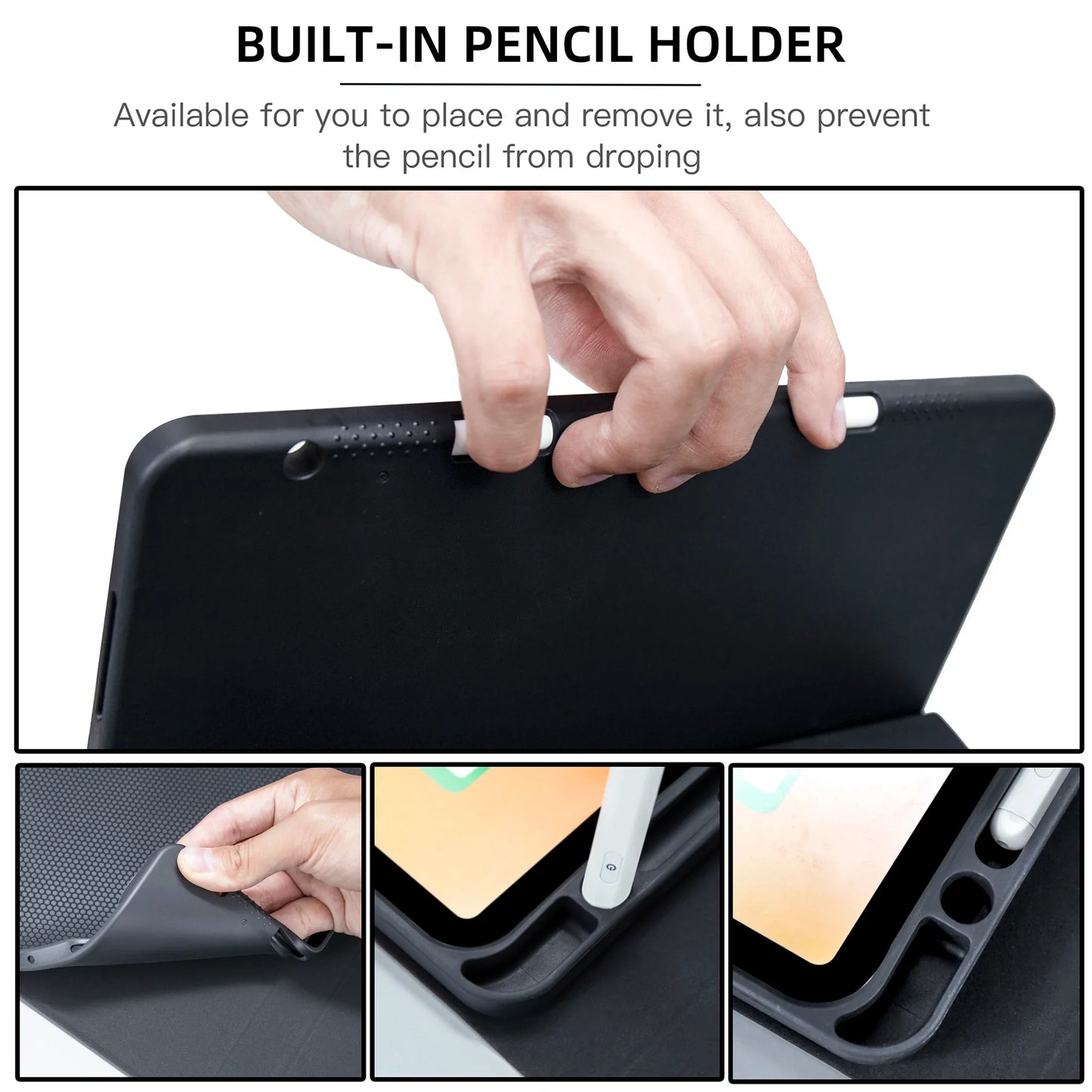 Magic Keyboard & Wireless Mouse Case for iPad — Compatible with iPad 9th Gen, 10.2-inch (7th/8th), iPad Pro 11 M4, Air M3, and Air 4/5 10th Gen