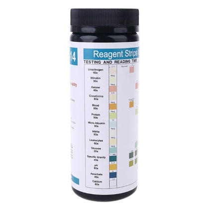 14-Parameter Urinalysis Test Strips – Multi-Parameter Urine Analysis Sticks for Home Health Screening & Lab Use
