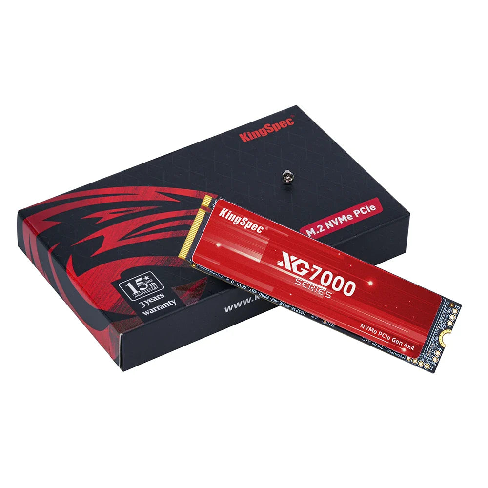 KingSpec M.2 PCIe 4.0 NVMe SSD – 512GB, 1TB, 2TB, 4TB Solid State Drive for Laptop, Desktop, PS5