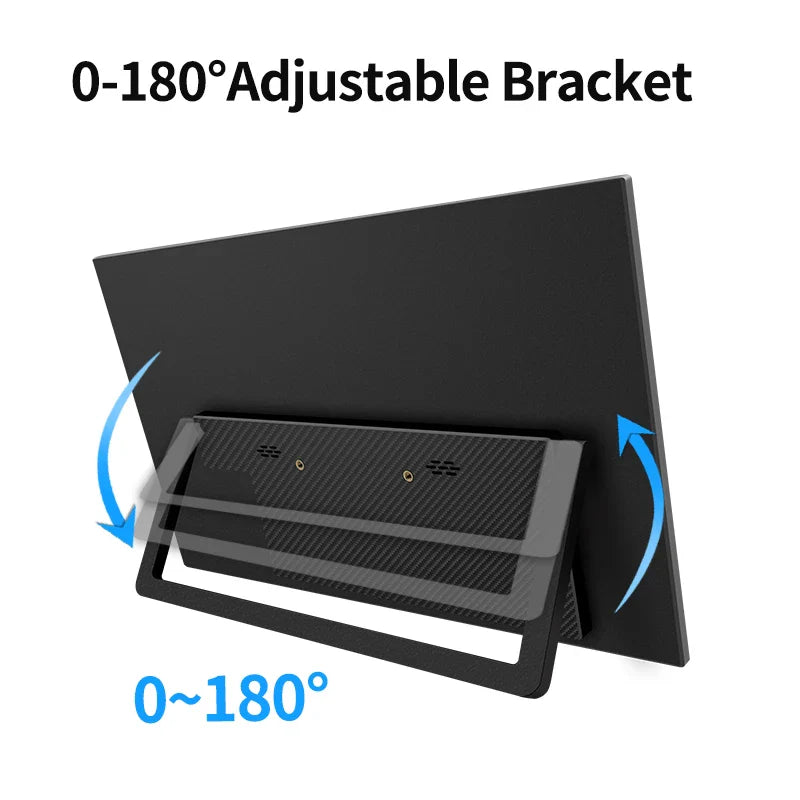 HGFRTEE 14.1in Portable IPS Monitor — 2nd Screen for Laptop, Xbox & Raspberry Pi (Bracket Included)