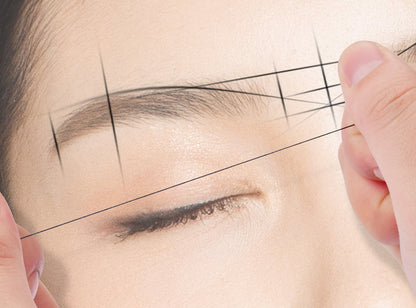 10m Pre-Inked Mapping String for Eyebrows – Microblading & PMU Marker Thread in Box for Tattoo Brow Mapping