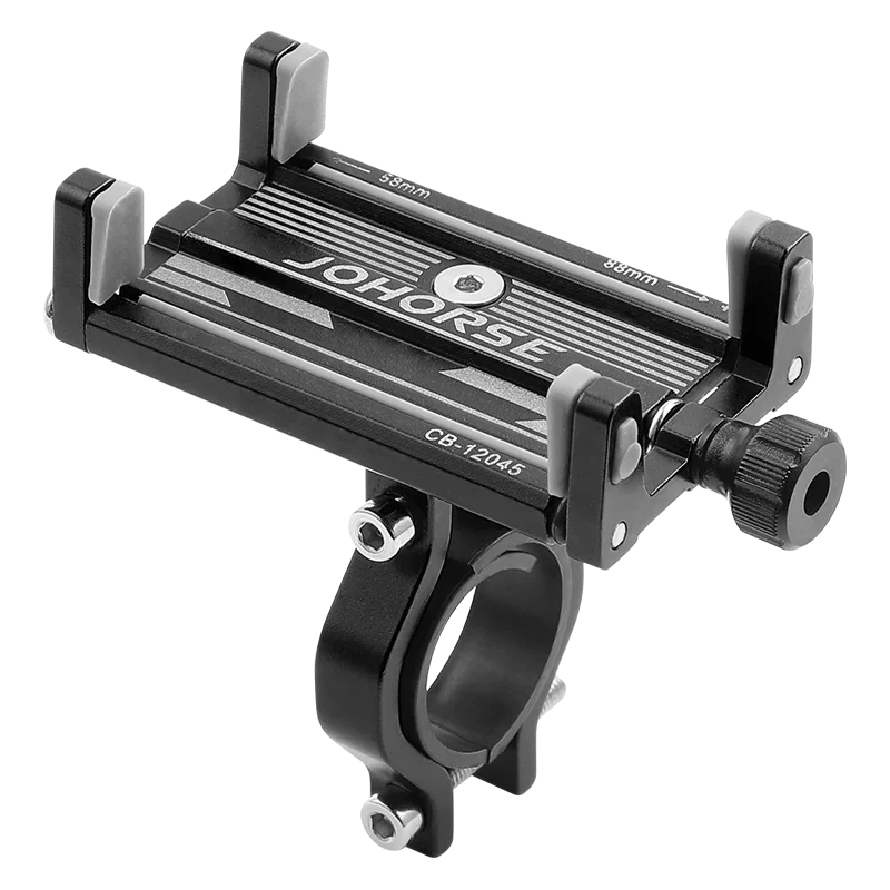 Aluminum Bicycle Phone Holder — Adjustable, Nonslip MTB Bike Mount Stand for Secure Phone Attachment