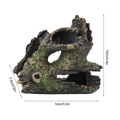 Fish Tank Resin Bridge Decoration — Artificial Aquarium Landscape Ornament & Cave Accessory for Aquatic Pets