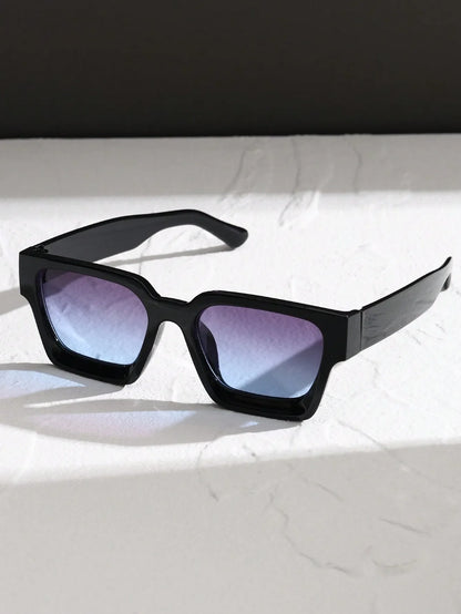 1 or 2 PC Classic Square Plastic Frame Sunglasses – Unisex Daily Fashion Shades & Eyewear Accessories