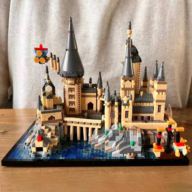 Magic Castle Building Blocks Set — DIY Wizardry School Model with Micro Bricks for Kids & Adults, Creative Assembly Toy Gift