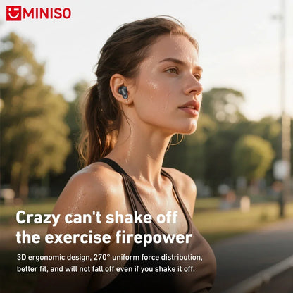 MINISO MS105 Wireless Earbuds - Bluetooth In-Ear Headphones with Soft Fit Design & IPX5 Waterproof Protection