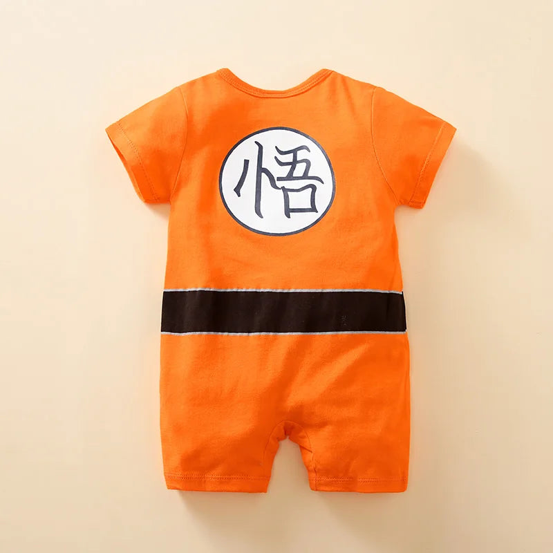 Baby Anime Jumpsuit – Soft Cotton Short Sleeve Romper, Newborn Summer Outfit, 0-18 Months