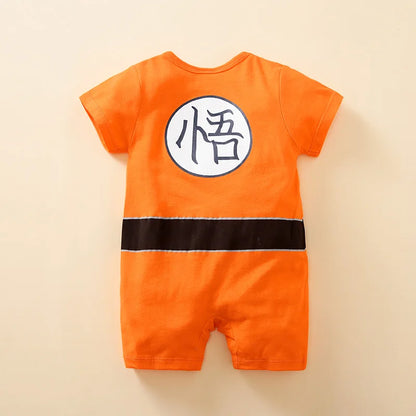 Baby Anime Jumpsuit – Soft Cotton Short Sleeve Romper, Newborn Summer Outfit, 0-18 Months