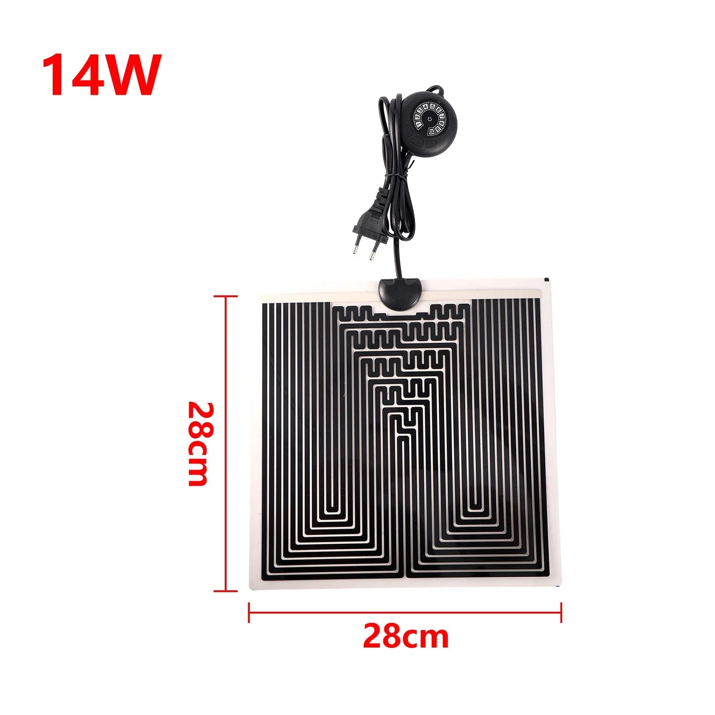 Adjustable 5-45W Reptile & Plant Heat Mat – Pet Heating Pad with Temperature Control