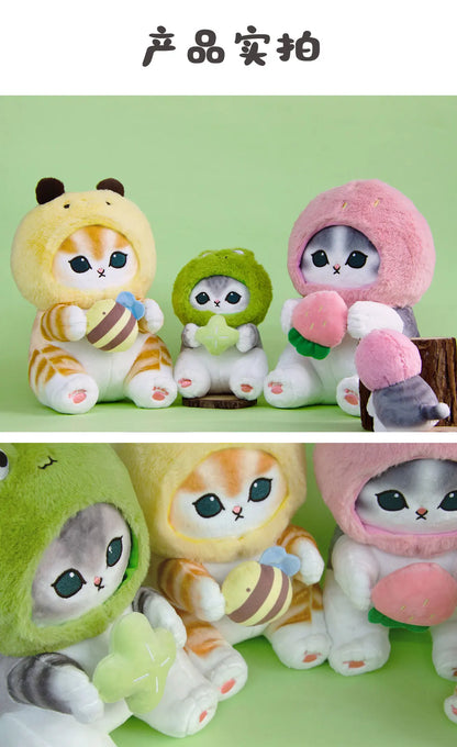 20cm Mofusand Forest Series Cat Cos Frog & Bee Plush – Kawaii Animal Doll Toy for Kids