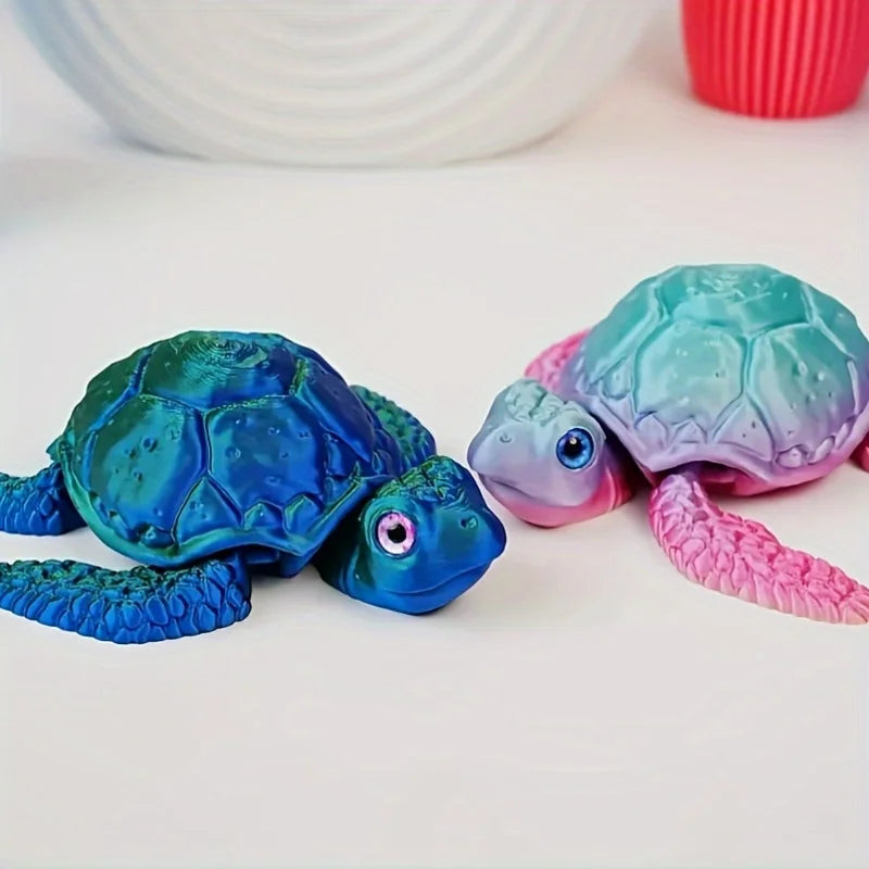 3D Printed Turtle Ornament - Cute Home Decor Collectible for Halloween & Christmas