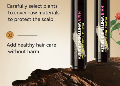 4-Color Hair Dye Touch-Up Pen — Convenient Cream Stick for Covering White Hair, Disposable Local Hair Coloring