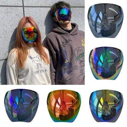Transparent Cycling Sunglasses: Protective Faceshield with Anti-Fog, Anti-Splash Isolation Mask - Sun Glasses Face Cover