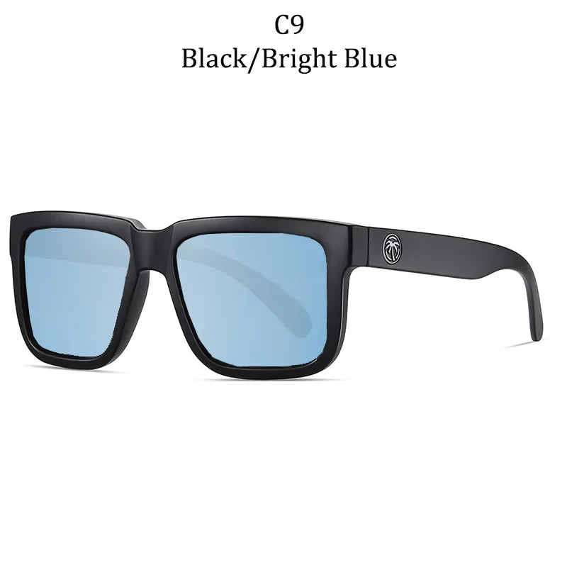 2024 New Heat Wave Luxury Polarized Sunglasses – Square Conjoined Lens, UV400 Protection for Men & Women