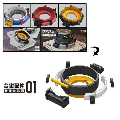 Miniature Model Rotary Painting Table – Hand-Coated Tilt Vise for Scale Model Painting