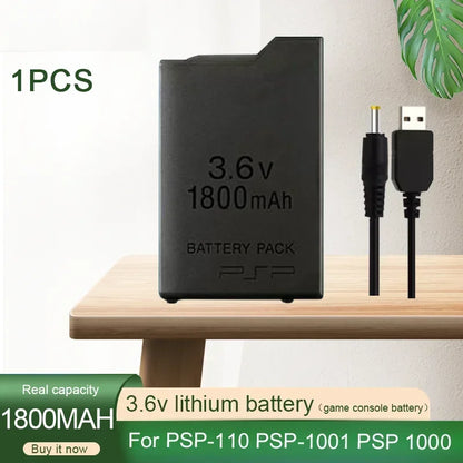 1800mAh Replacement Battery for Sony PSP 1000 – 3.6V Li-ion Rechargeable Battery for PlayStation Portable