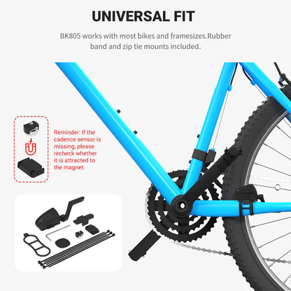 COOSPO Bicycle Speed and Cadence Sensor – Dual Sensor Bluetooth 5.0 and ANT+ Wireless, Waterproof, Compatible with Wahoo, Zwift, Garmin Etrex 30x