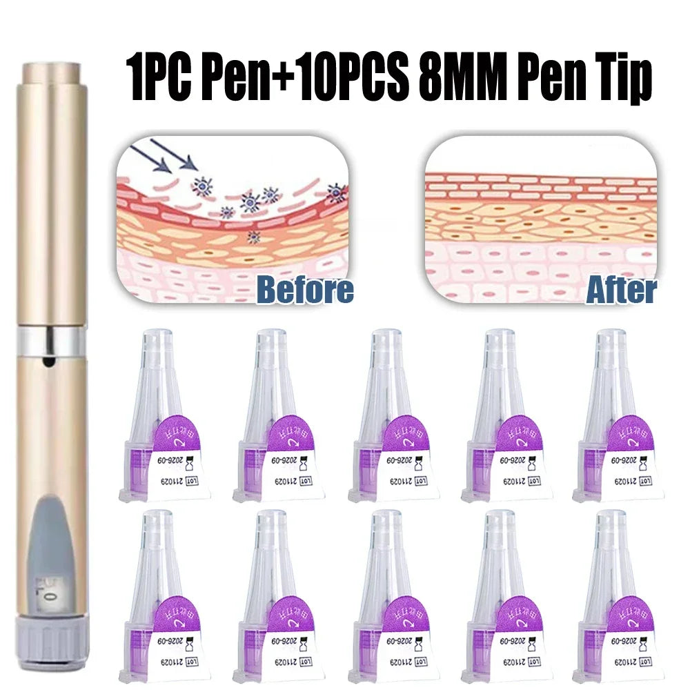 Magic Pen Tattoo & Insulin Pen Cartridges — 10pcs 3ml Empty Cassette Bottles for Lilly Injection