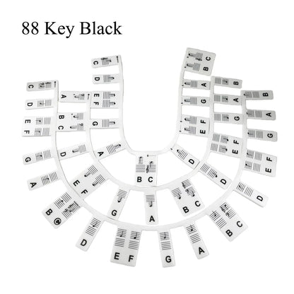 Miwayer Piano Keyboard Stickers - Removable 61/88 Key Note Labels Guide for Beginner Piano Learning