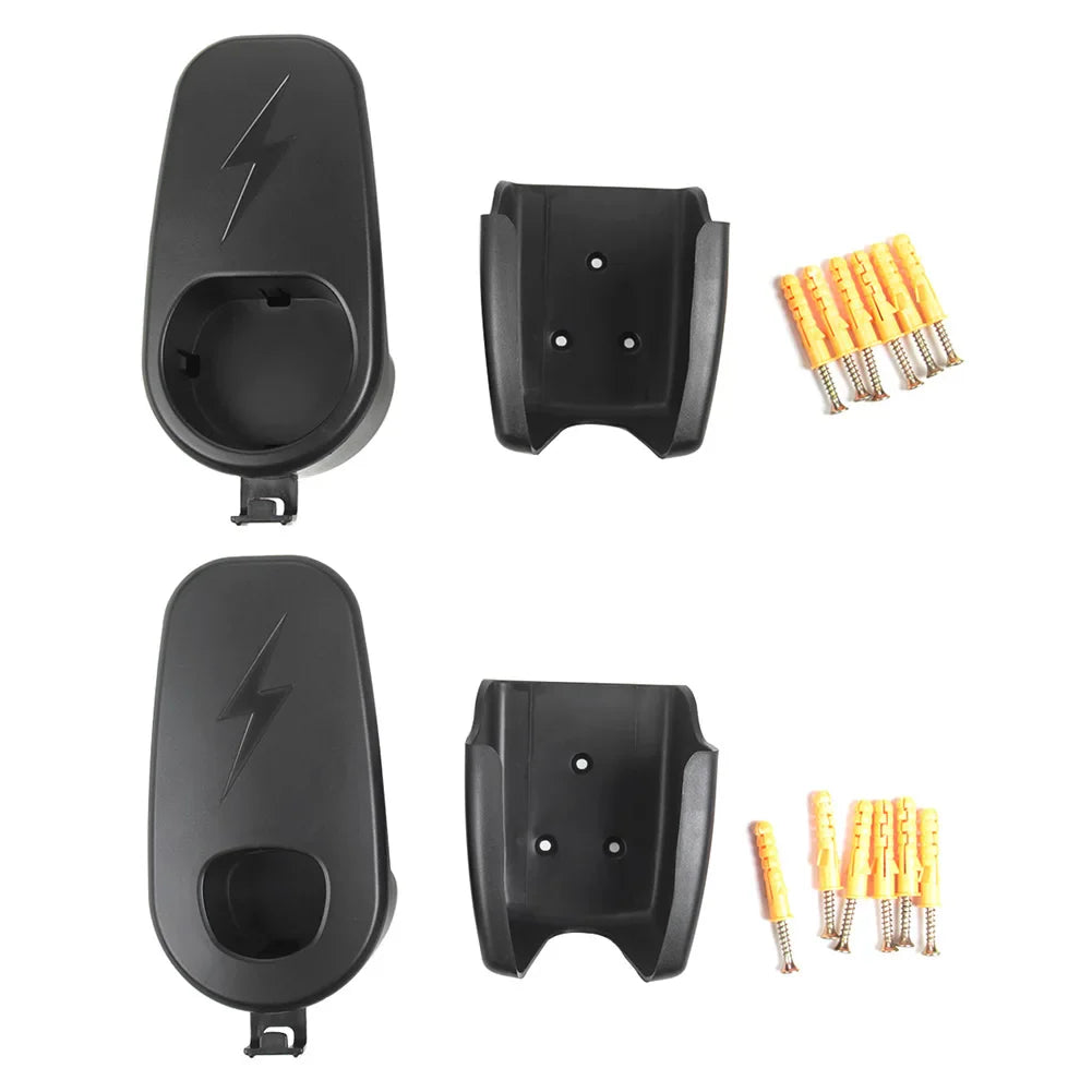 Vehicle Charger Control Holder with Chassis Bracket - Wall Stand for Tesla Model 3/Y, Charger Cable Organizer