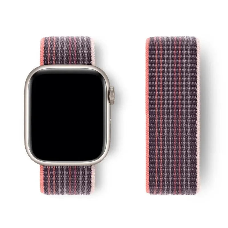 Sport Loop Strap for Apple Watch Band 40mm–49mm – Compatible with Series 3–10, SE & Ultra Adjustable Bracelet