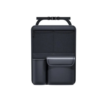 Car Trunk Leather Storage Bag – Foldable Seat Back Tools Organizer, UV-Protected Multifunctional Hanging Organizer for SUVs