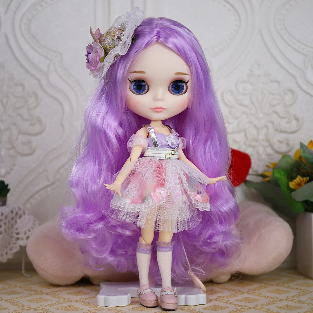 ICY DBS Blythe Doll 1/6 BJD Jointed Body — 30cm White Skin Anime Doll with Shiny & Matte Face, Special Price Gift Toy