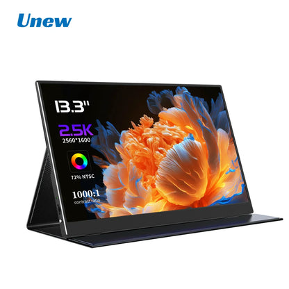 13.3 Inch 2.5K Portable Monitor – 2560x1600 External Display for Gaming, Laptop, PS3/PS4, Switch, Mini PC, Tablet