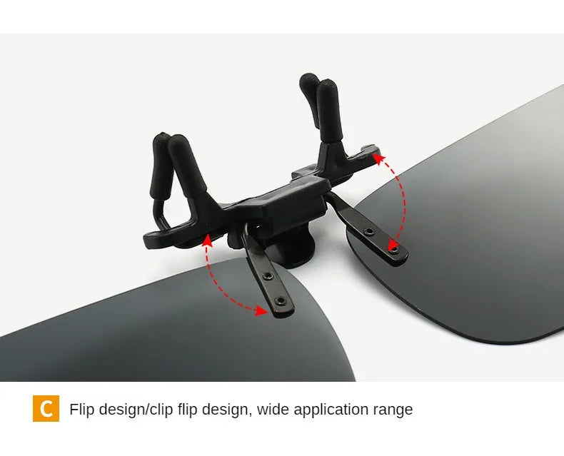 Polarized Clip-On Sunglasses – HD UV400 Driving & Night Vision Glasses Shades
