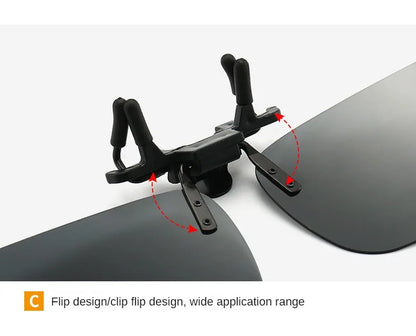 Polarized Clip-On Sunglasses – HD UV400 Driving & Night Vision Glasses Shades