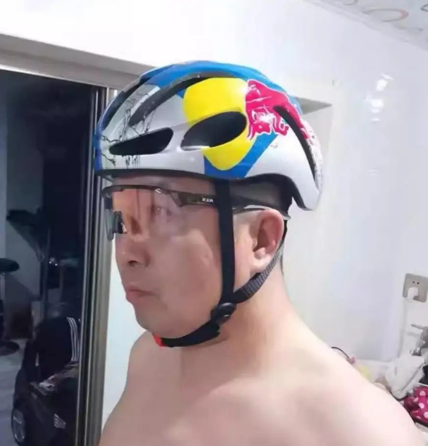 Red Bull Bicycle Helmet — Breathable Sports Helmet for Cycling, Scootering & Skating