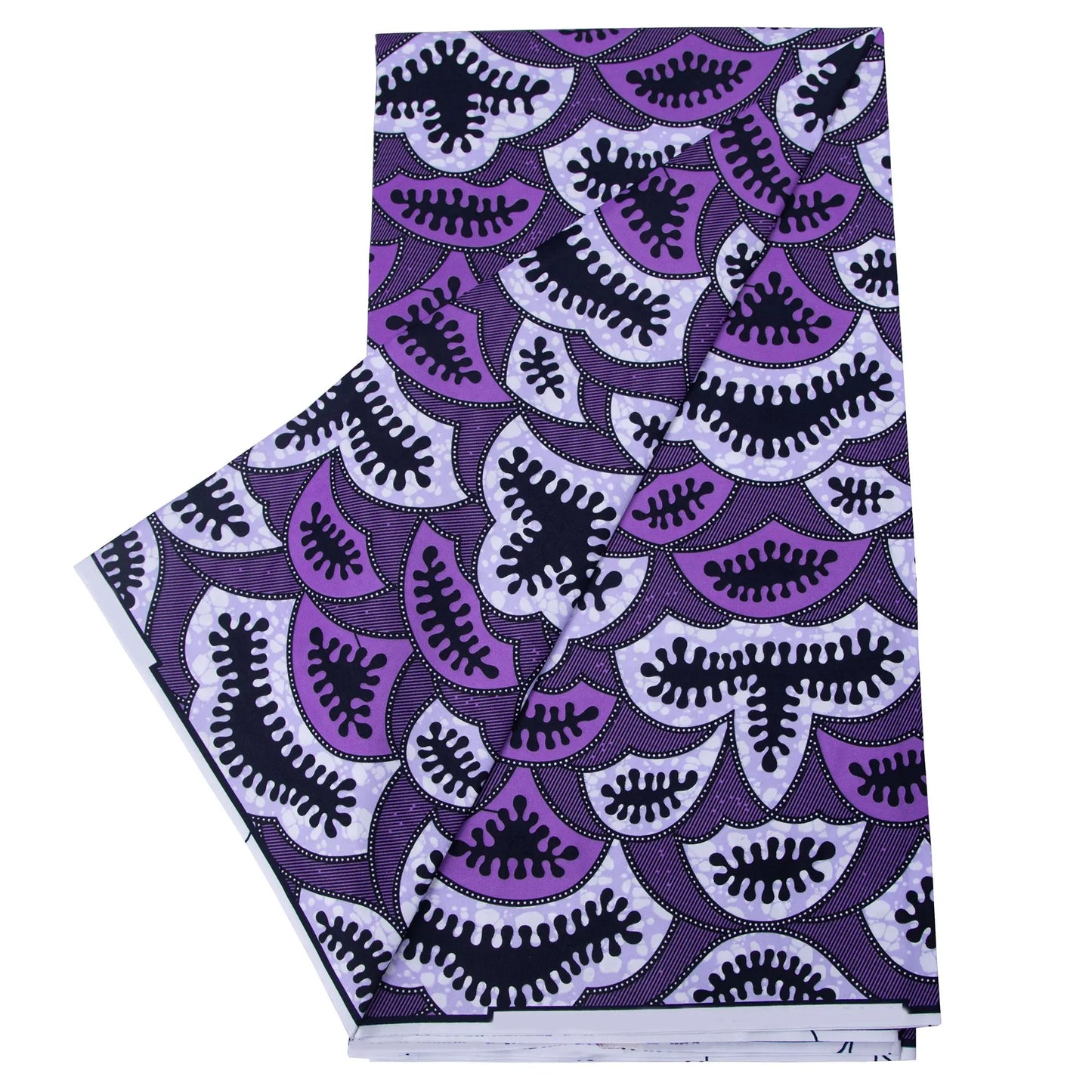African Ankara Double Print Batik Fabric - Real Wax Patchwork Textile for DIY Sewing, Wedding Dresses & Crafts