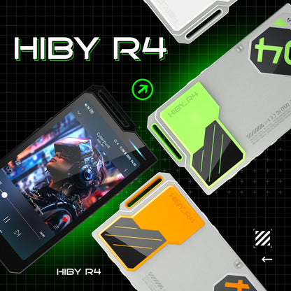 HiBy R4 HiFi Music Player — Android 12 MP3 Audio Player with ES9018Q2M×4, Bluetooth, WiFi, DSD256, MQA, USB DAC, Headphone AMP, 4.7" OPA1652, 11hr Playtime