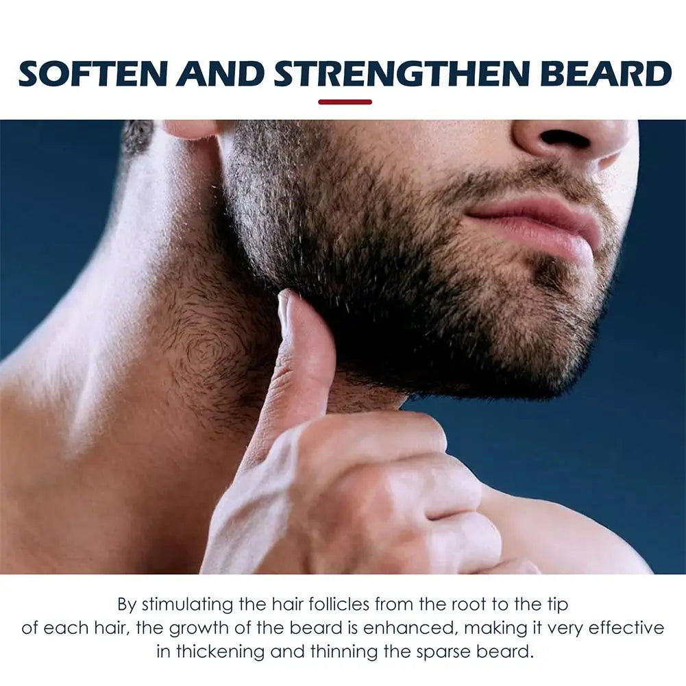 30ml Men’s Beard Growth Oil – Nourishing Beard Care Serum for Softening, Strengthening, Thickening & Grooming Styling Beard Oil for Fuller Beard Growth
