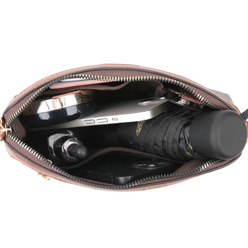 High-Quality PU Leather Women’s Shoulder Bag – Small Luxury Crossbody Messenger Handbag & Phone Satchel