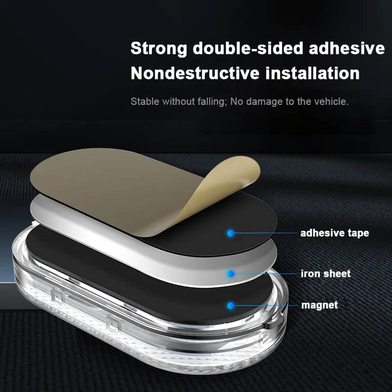 BLALION Car LED Touch Lights - Wireless Interior Light with Magnetic Attachment - USB Rechargeable Roof Ceiling Lamp for Reading and Auto Door Lighting