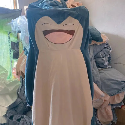 Aoger Giant Snorlax Plush Toy 150/200cm – Kawaii Soft Leather Shell Pokemon Pillow Gift for Kids