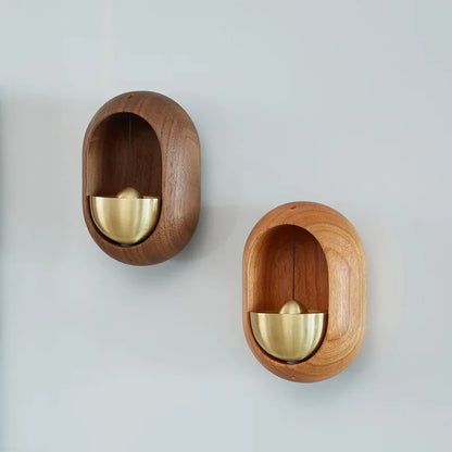 Wooden Wind Chimes Wireless Doorbell - Decorative Hanging Wind Bell for Home Entrance & Opening Decorations