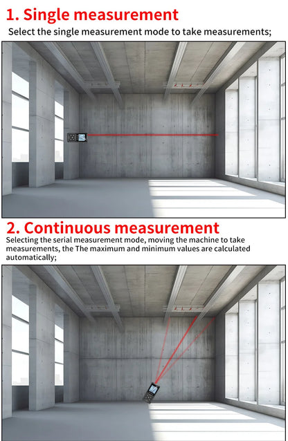 Snakol 120M Green Laser Tape Measure — High Accuracy Digital Distance Meter & Electronic Ruler