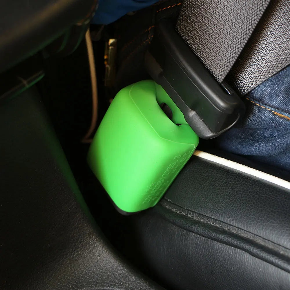 Silicone Car Seat Belt Buckle Covers — Dustproof, Scratch-Proof Safety Buckle Protectors for Car Interior