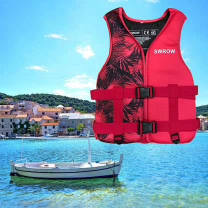 Neoprene Life Jacket for Adults & Children – Buoyancy Vest for Swimming, Boating, Skiing, Drifting & Water Sports