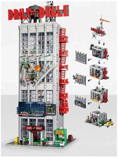 Newspaper Office Building Blocks Set — Anniversary Edition, Compatible with Lego, Perfect Christmas Gift 76178