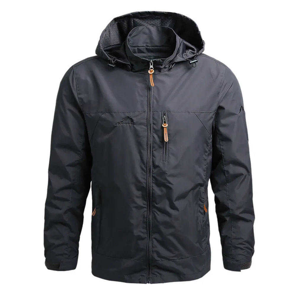 Men's Autumn Windbreaker Jacket – Oversized Windshield Coat for Spring & Outdoor Work Wear