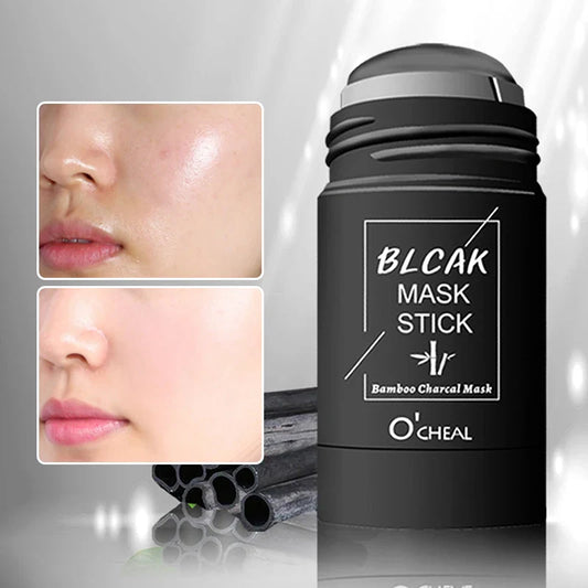 Green Tea & Honey Peach Facial Mask Stick – Pore Cleansing, Moisturizing & Charcoal Mud Mask