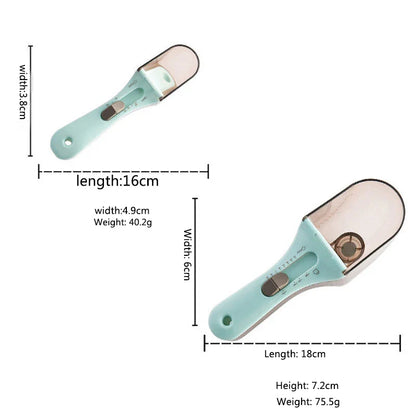 Digital Measuring Spoon - Precision Kitchen Measuring Tool with Cup Attachment for Baking and Cooking - Essential Kitchen Accessory