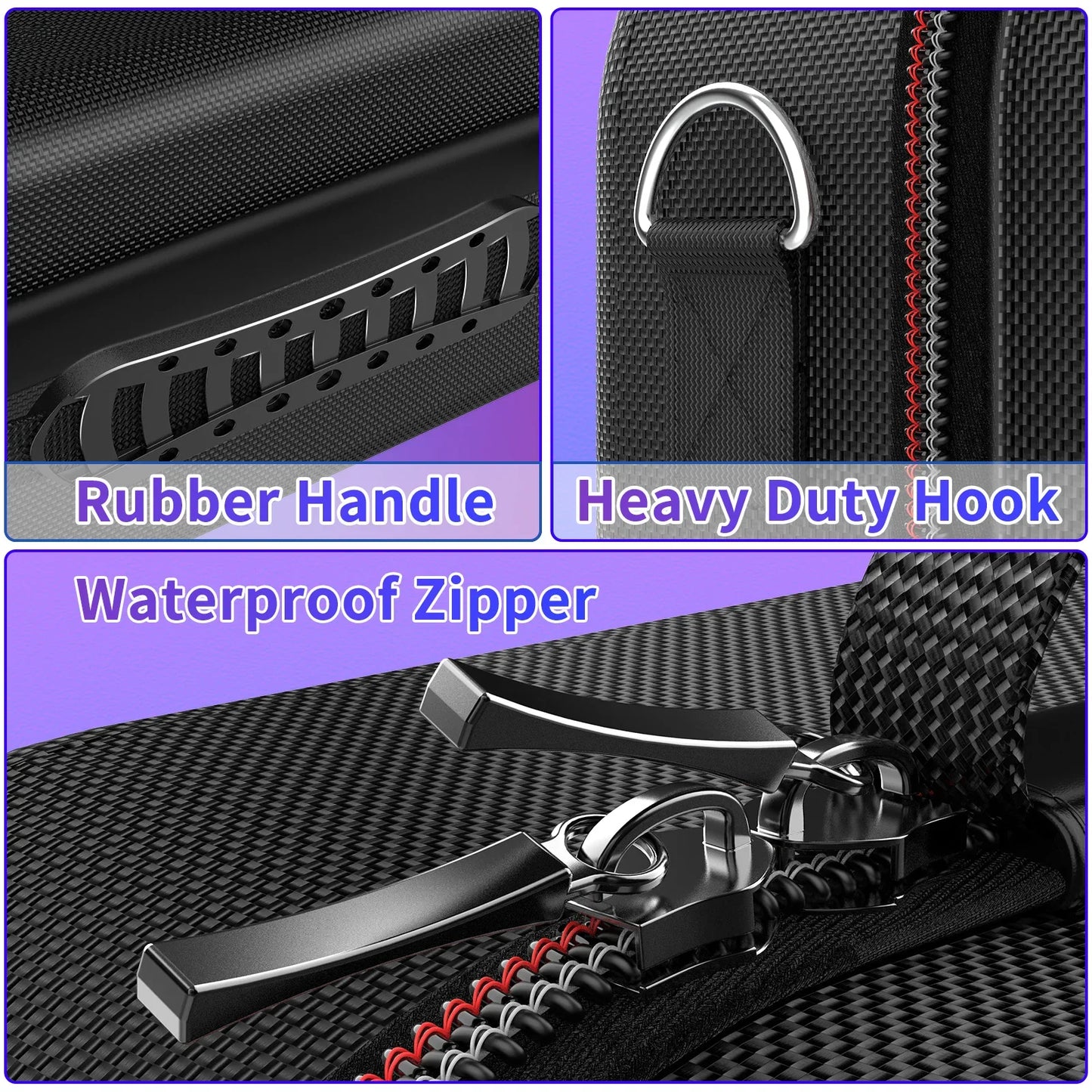 Steam Deck Carrying Case – Large Capacity Storage for Console & Accessories, Portable Case with Built-in Protection
