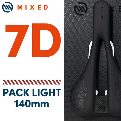 MIXED Full Carbon Fiber Saddle - Ultra Lightweight 5D/6D/7D Cushion for MTB and Road Bikes, 143mm and 155mm