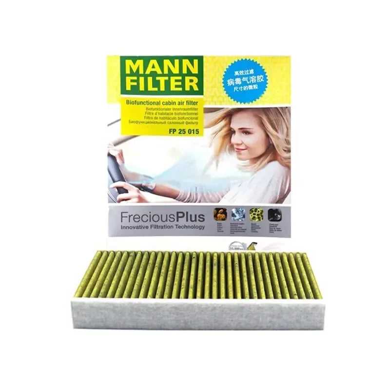 MANNFILTER FP25015 Cabin Air Filter — Compatible with Tesla Model 3 (06/2018+) & Model Y (01/2021+)