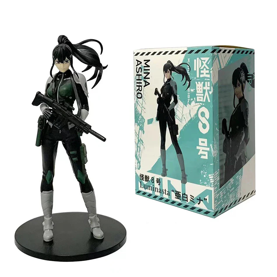 In Stock 1-4PCS Kaiju No. 8 Anime Figures — Kafka Hibino & Mina Ashiro PVC Action Dolls Toy Model Gifts for Kids